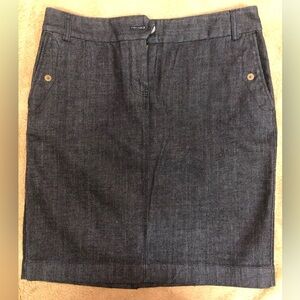 J.Crew Dark Wash Denim Mini Jean Skirt Size 2P